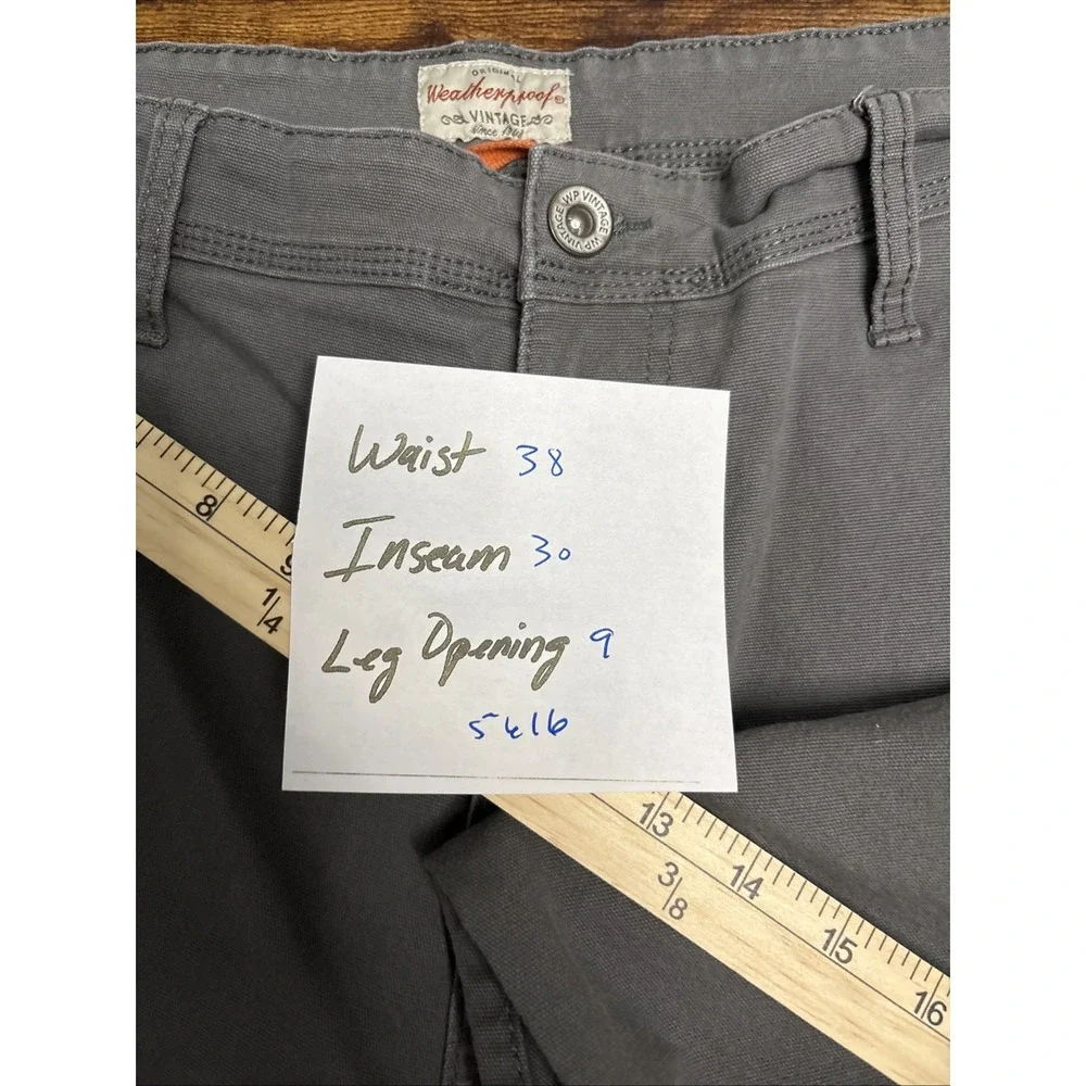 Weatherproof Vintage Flex Utility Pants Mens Relaxed Fit Stretch 5-Pocket Canvas